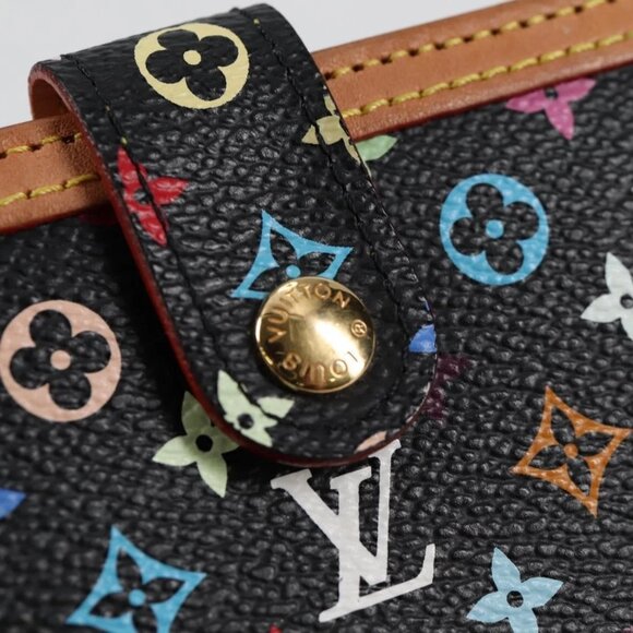 LOUIS VUITTON Multicolor Portefeuille Viennois Wallet Black - Picture 11 of 16